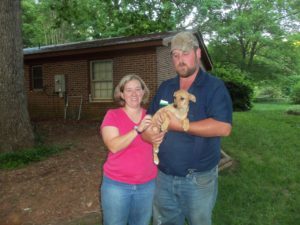 This is Millie going to her new home in South Caolina
